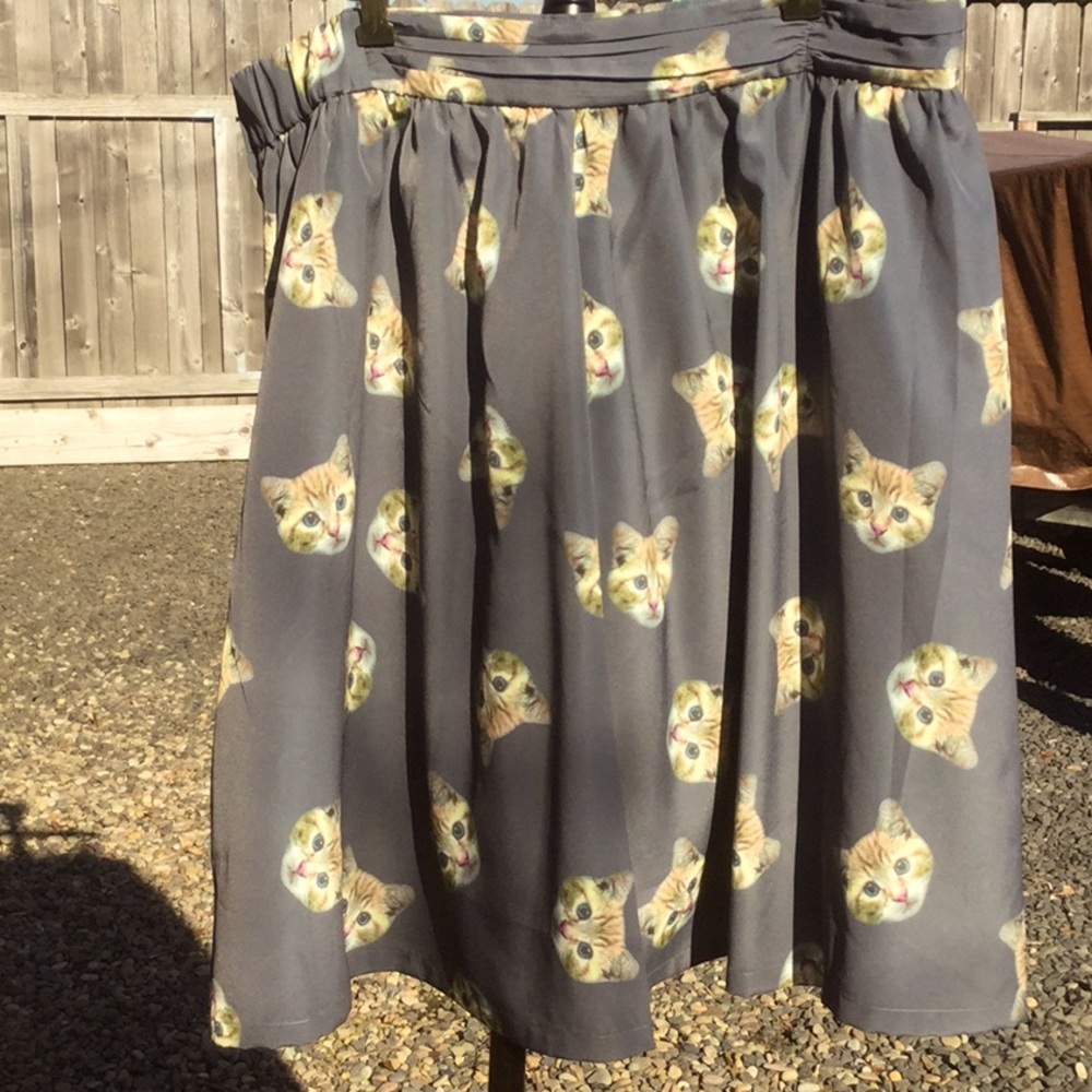 Xxl, modcloth, kitten skirt